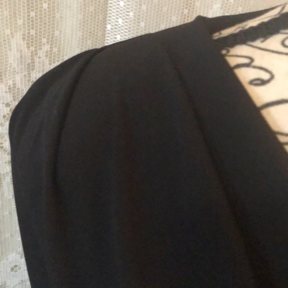 BCBGeneration Dress Asymmetrical Top Black Red White Blue Bottom Dress - Picture 6 of 10